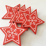 New Year and Christmas Wood Ornaments