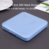 KN95 Mask Storage Case Disposable Mask Storage Box N95 Portable Mask Storage Box Face Mask Storage Holder Case