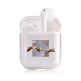 Clear Case For Airpods Art Transparent Case For AirPods 1/2 Case Hard PC Protective Cover Wireless Earphone Case