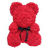 40cm Rose Bear Heart  Artificial Flower Rose Teddy Bear For Women Valentine's Wedding Birthday Christmas Gift