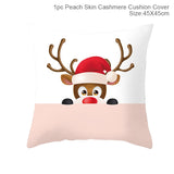 45x45cm Cartoon Santa Claus Elk Christmas Pillowcase 2020 Christmas Decor for Home Merry Christmas Ornament Navidad Xmas Gifts