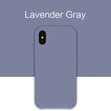 Luxury Case Plain Color Silicon Cover For iPhone