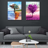 SDOYUNO Four Seasons Tree 60x75cm DIY Framed Painting By Numbers For Adults Room Decoration Home Decor Numbers Painting Gift