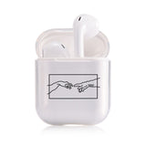 Clear Case For Airpods Art Transparent Case For AirPods 1/2 Case Hard PC Protective Cover Wireless Earphone Case