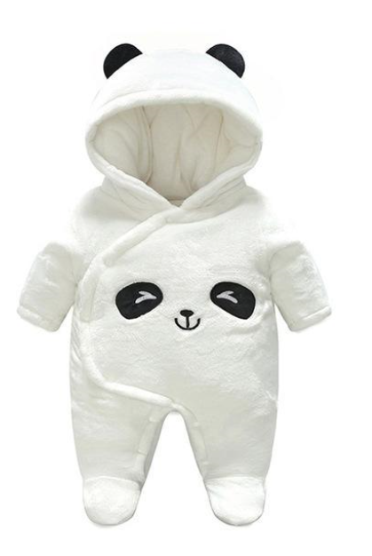 ADORABLE BABY PANDA HOODED JUMPSUIT