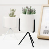 1Set Nordic Style Ceramic Iron Art Vase Minimalism Flower Vases Home Decoration Green Plant Flowerpot Coffeehouse OfficeRoom