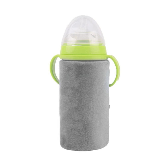 USB Baby Bottle Warmer Portable Milk Travel Cup Warmer Heater Infant Feeding Bottle Bag Storage Cover Insulation Thermostat