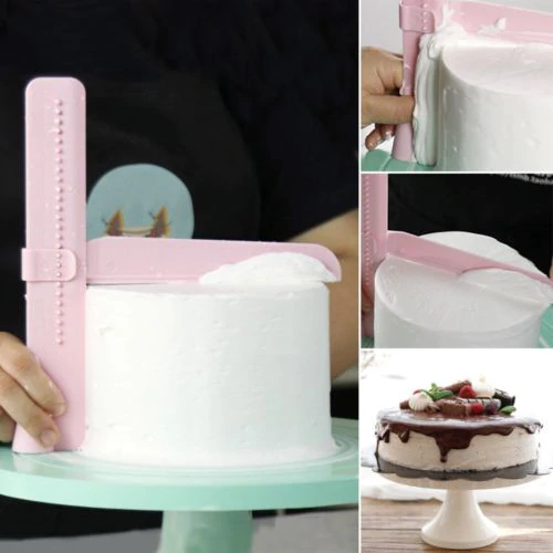 Adjustable sugar Leveling device for cake decorating