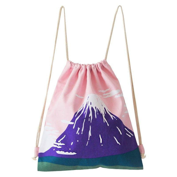 Fuji Mountain String Bag