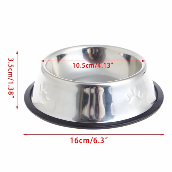 SUPREPET Stainless Steel Non-slip Feeding Bowl For Pets Anti-fall And Anti-bite Dog Bowl And Cat Anti-fall  Feeding Bowl