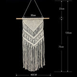 Macrame Woven Wall Hanging Boho Chic Bohemian Home Geometric Art Decor