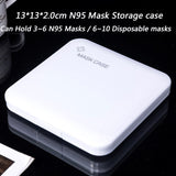 KN95 Mask Storage Case Disposable Mask Storage Box N95 Portable Mask Storage Box Face Mask Storage Holder Case