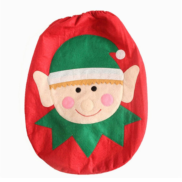 Christmas Decorations for Home Santa Claus Toilet Lid Cover