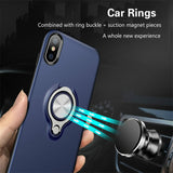 Magnetic case with finger ring for iPhone