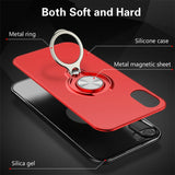 Magnetic case with finger ring for iPhone