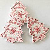 New Year and Christmas Wood Ornaments