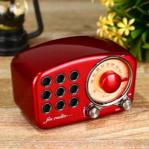 Classical retro radio receiver portable