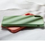 Luxury Case Plain Color Silicon Cover For iPhone