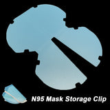 KN95 Mask Storage Case Disposable Mask Storage Box N95 Portable Mask Storage Box Face Mask Storage Holder Case