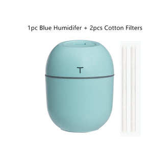 2020 Ultrasonic Mini Air Humidifier 200ML Aroma Essential Oil Diffuser for Home Car USB Fogger Mist Maker with LED Night Lamp