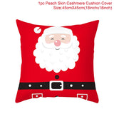 45x45cm Cartoon Santa Claus Elk Christmas Pillowcase 2020 Christmas Decor for Home Merry Christmas Ornament Navidad Xmas Gifts