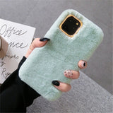 Lovebay Plush Furry Fluffy Fur Phone Case For iPhone