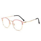 Round Cat Eyeglasses