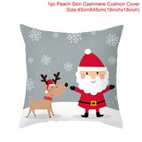 45x45cm Cartoon Santa Claus Elk Christmas Pillowcase 2020 Christmas Decor for Home Merry Christmas Ornament Navidad Xmas Gifts