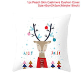 45x45cm Cartoon Santa Claus Elk Christmas Pillowcase 2020 Christmas Decor for Home Merry Christmas Ornament Navidad Xmas Gifts