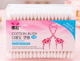 Plastic-free 100pcs / box Double Head Bamboo Cotton Buds