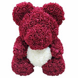 40cm Rose Bear Heart  Artificial Flower Rose Teddy Bear For Women Valentine's Wedding Birthday Christmas Gift