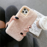 Lovebay Plush Furry Fluffy Fur Phone Case For iPhone