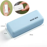 KN95 Mask Storage Case Disposable Mask Storage Box N95 Portable Mask Storage Box Face Mask Storage Holder Case