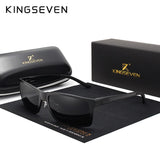 KINGSEVEN Brand Design Fashion Aluminum Magnesium Sunglasses Men Polarized Driving Eyewear